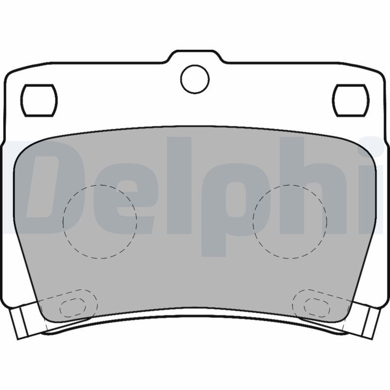 DELPHI LP1546 Brake Pad Set, disc brake