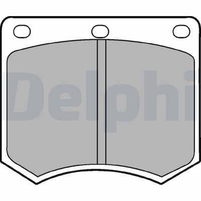 Brake Pad Set, disc brake DELPHI LP154