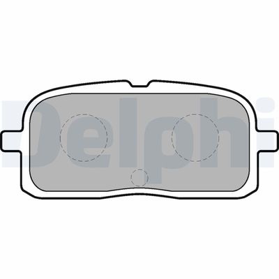 Brake Pad Set, disc brake DELPHI LP1550