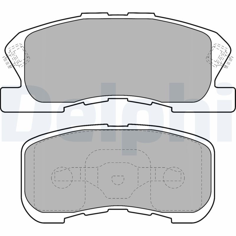DELPHI LP1551 Brake Pad Set, disc brake