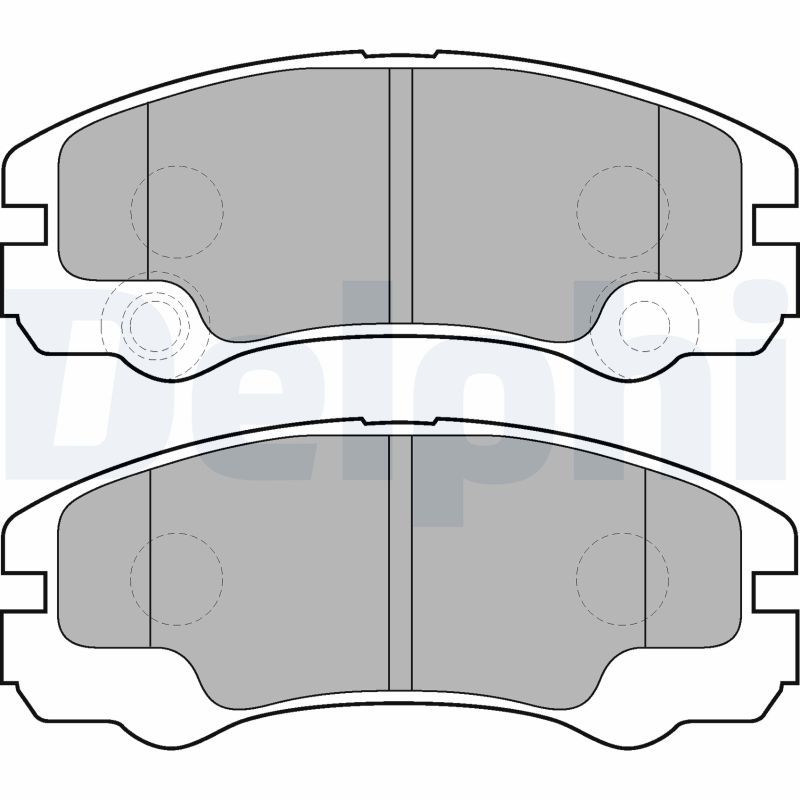 DELPHI LP1552 Brake Pad Set, disc brake
