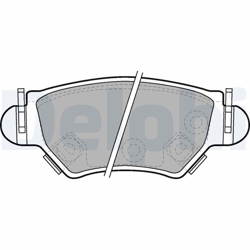 DELPHI LP1553 Brake Pad Set, disc brake