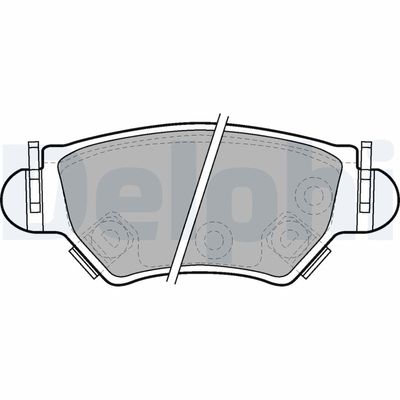 Brake Pad Set, disc brake DELPHI LP1553