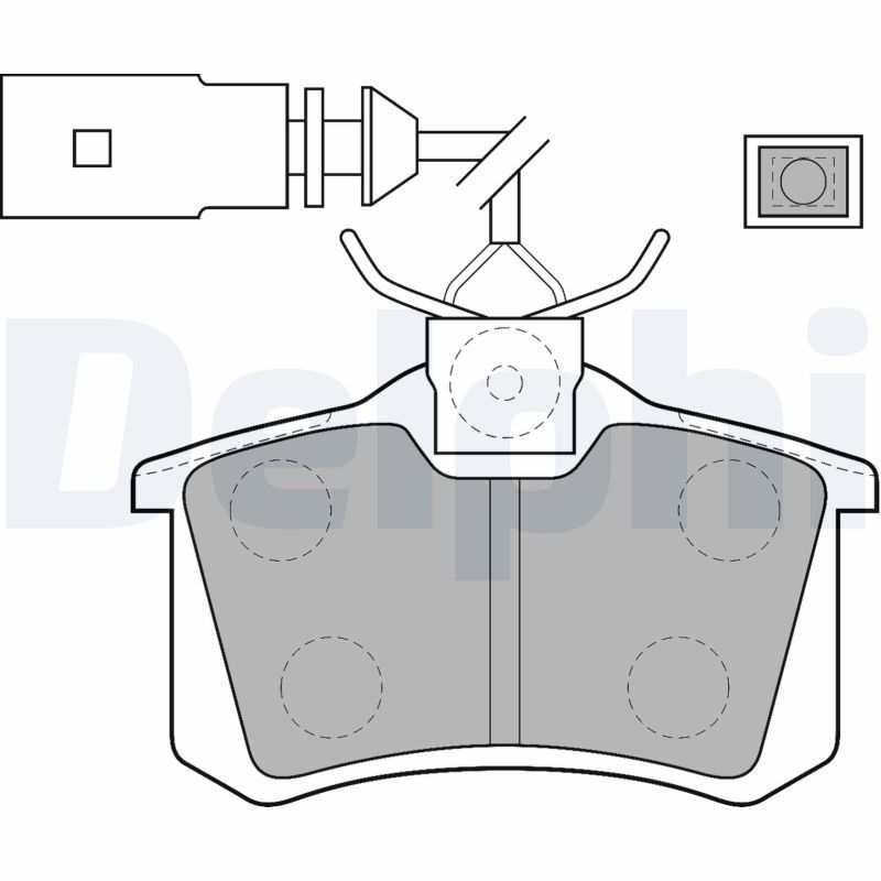 DELPHI LP1556 Brake Pad Set, disc brake
