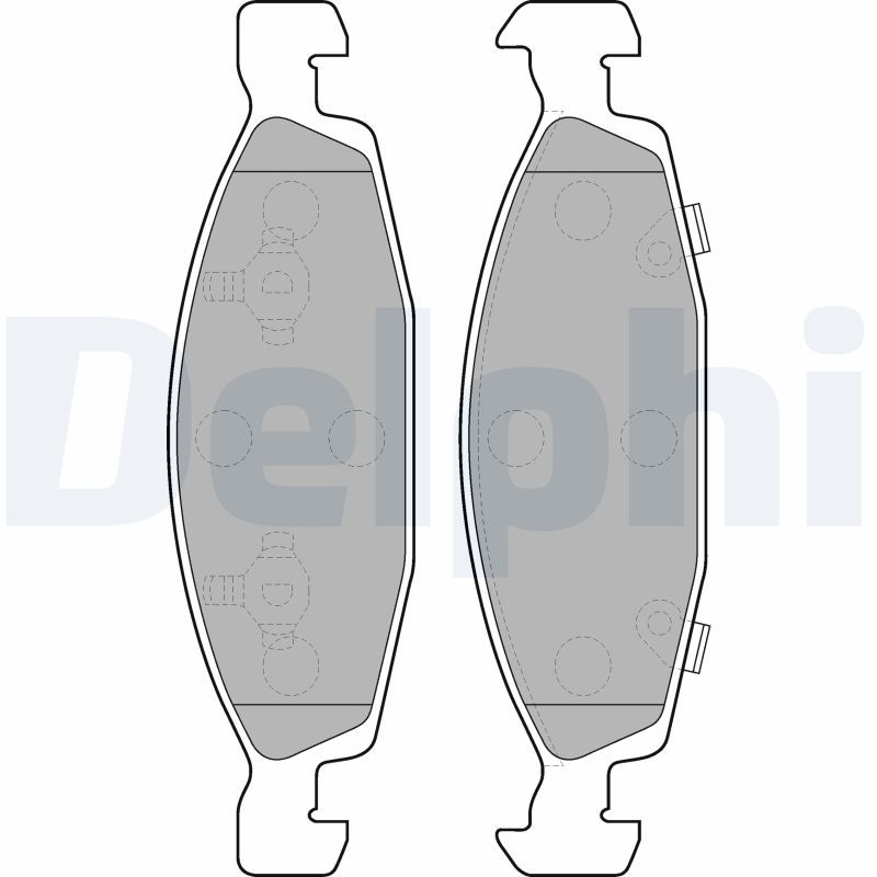 DELPHI LP1557 Brake Pad Set, disc brake