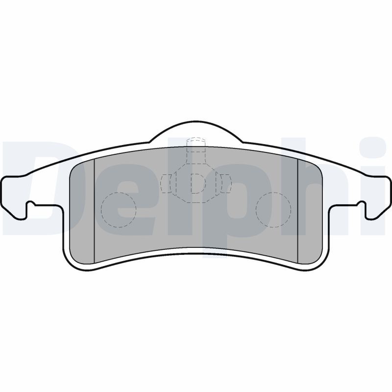 DELPHI LP1558 Brake Pad Set, disc brake