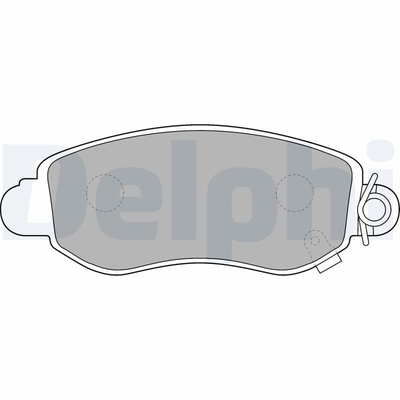 DELPHI LP1582 Brake Pad Set, disc brake