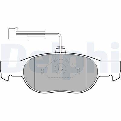 Brake Pad Set, disc brake DELPHI LP1585