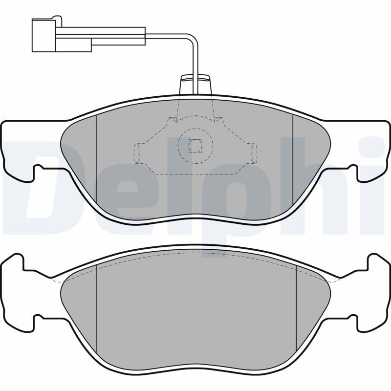 DELPHI LP1586 Brake Pad Set, disc brake