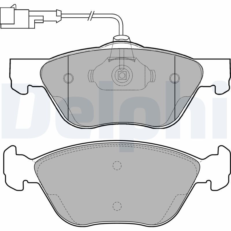 DELPHI LP1587 Brake Pad Set, disc brake