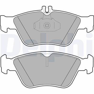 Brake Pad Set, disc brake DELPHI LP1588