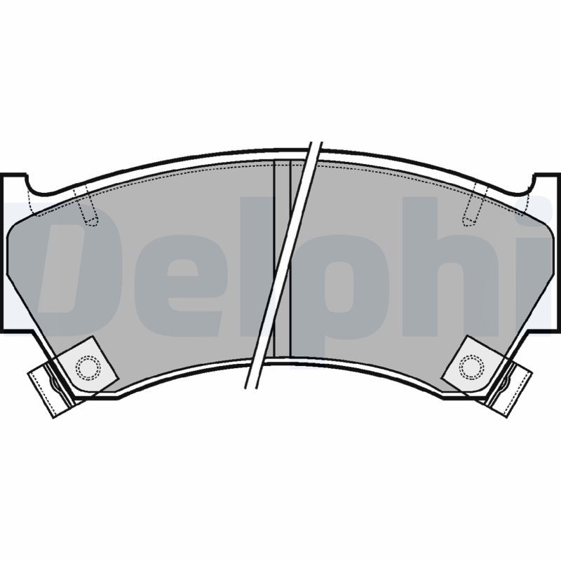 DELPHI LP1590 Brake Pad Set, disc brake