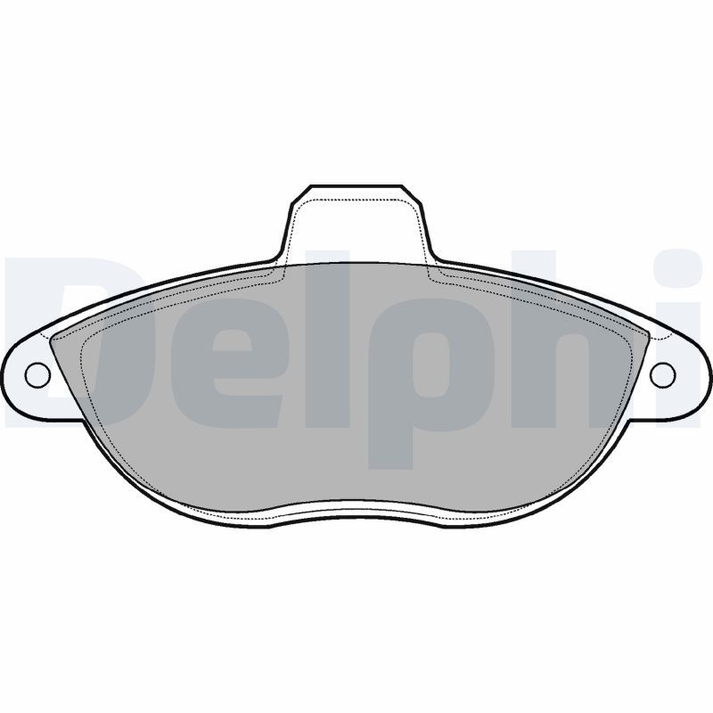 DELPHI LP1592 Brake Pad Set, disc brake