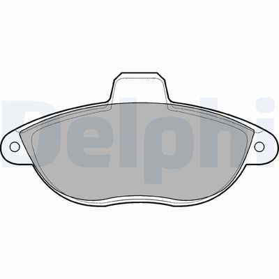 Brake Pad Set, disc brake DELPHI LP1592