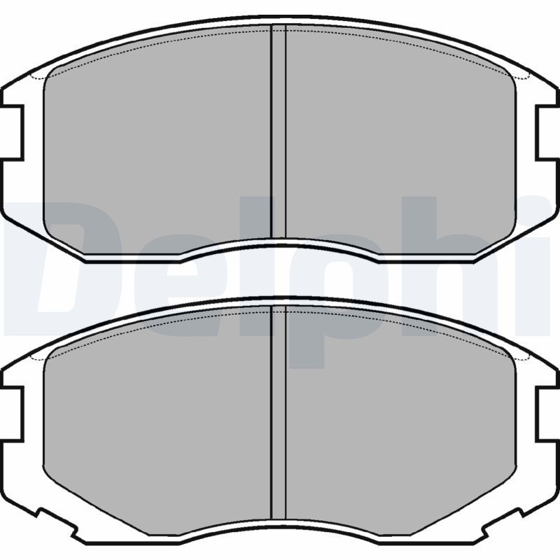 DELPHI LP1594 Brake Pad Set, disc brake