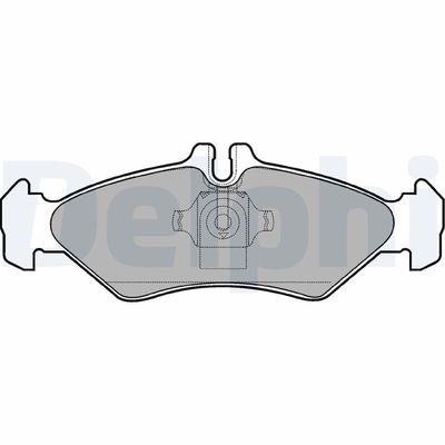 Brake Pad Set, disc brake DELPHI LP1595