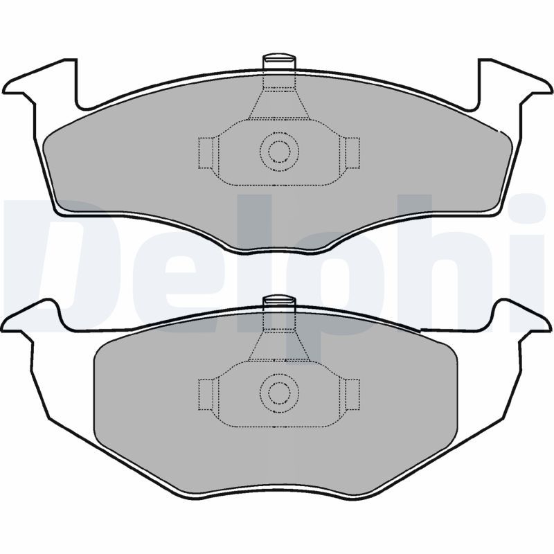 DELPHI LP1601 Brake Pad Set, disc brake