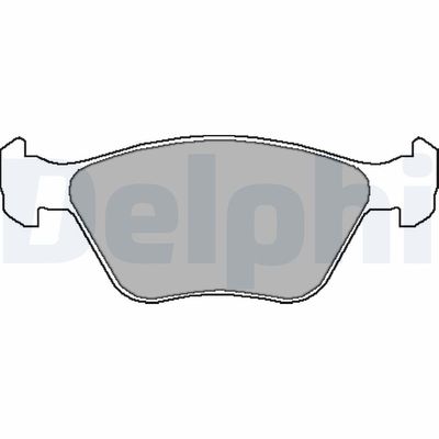 Brake Pad Set, disc brake DELPHI LP1602