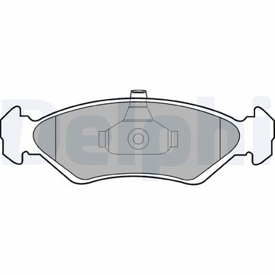 Brake Pad Set, disc brake DELPHI LP1603