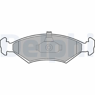 Brake Pad Set, disc brake DELPHI LP1604