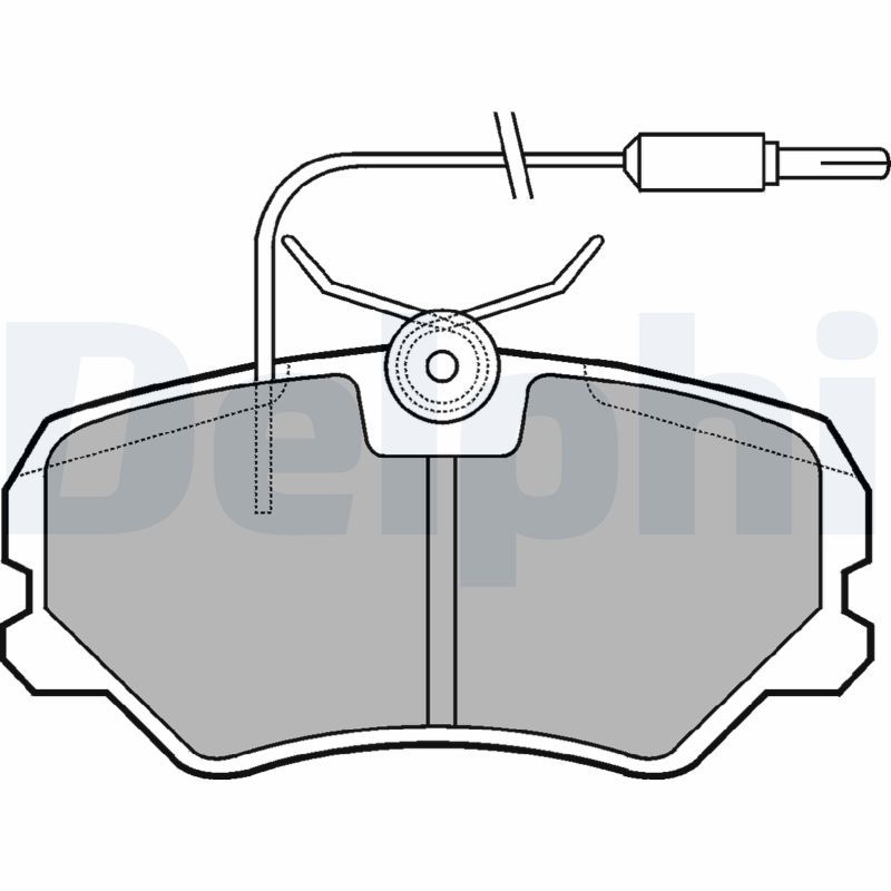 DELPHI LP1606 Brake Pad Set, disc brake