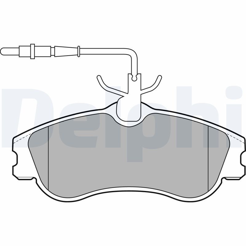 DELPHI LP1607 Brake Pad Set, disc brake