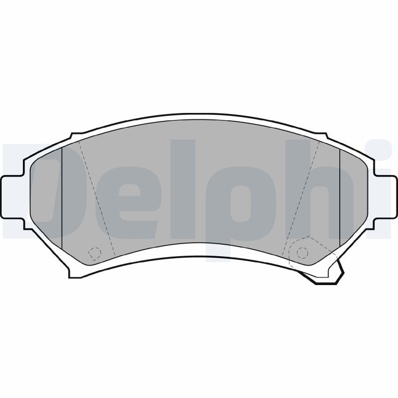 DELPHI LP1609 Brake Pad Set, disc brake