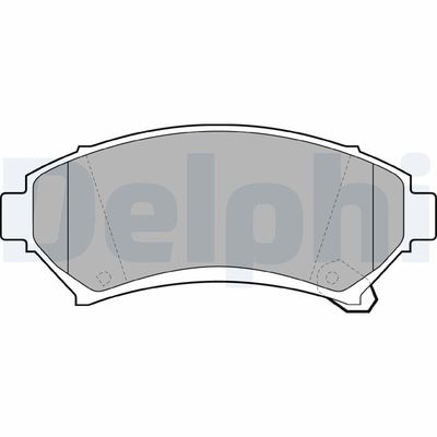Brake Pad Set, disc brake DELPHI LP1609
