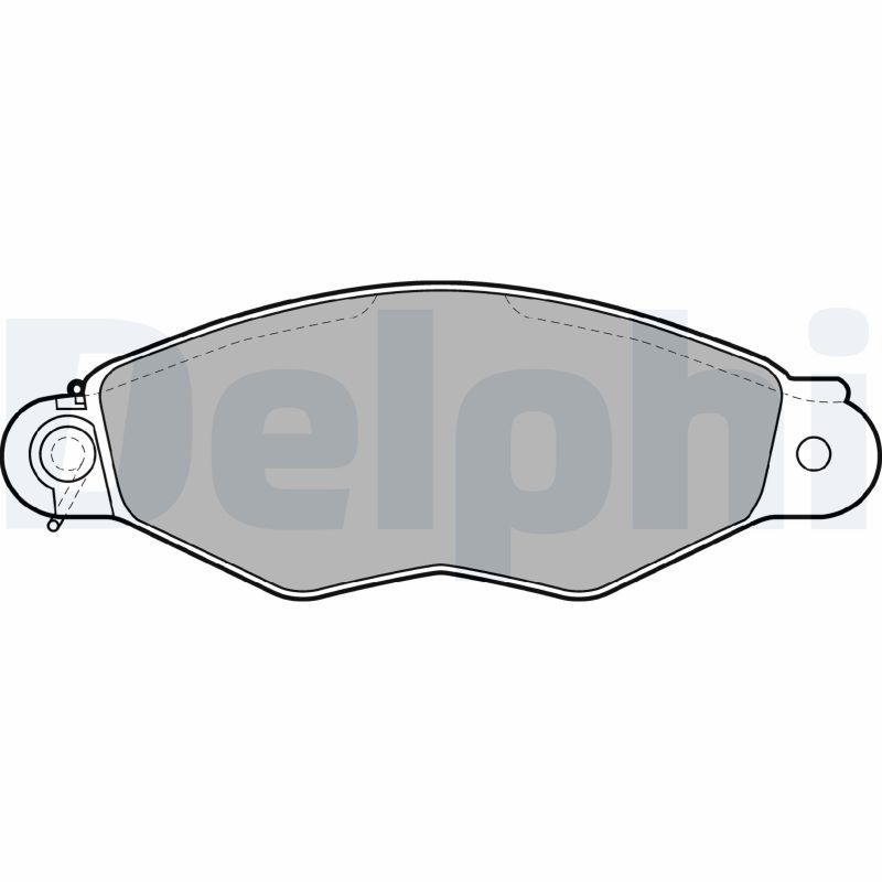 DELPHI LP1610 Brake Pad Set, disc brake