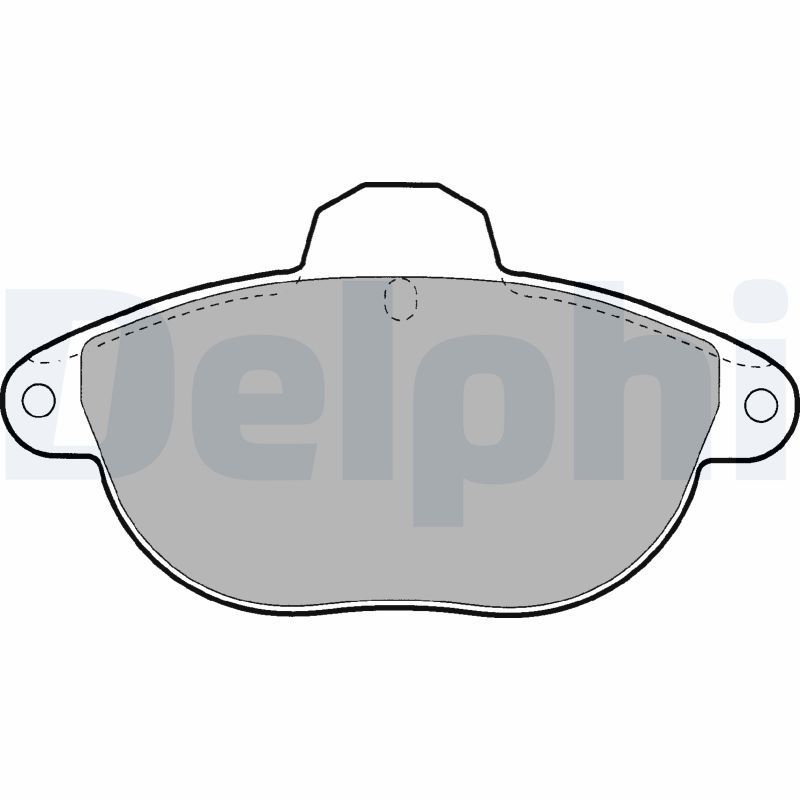 DELPHI LP1611 Brake Pad Set, disc brake