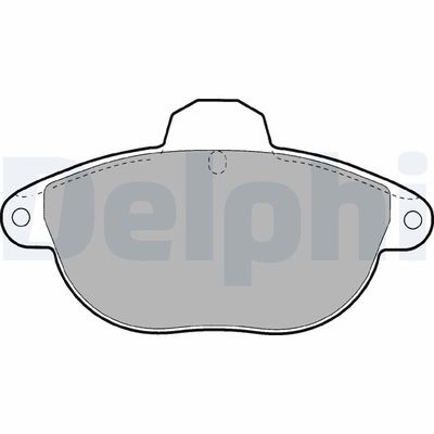 Brake Pad Set, disc brake DELPHI LP1611