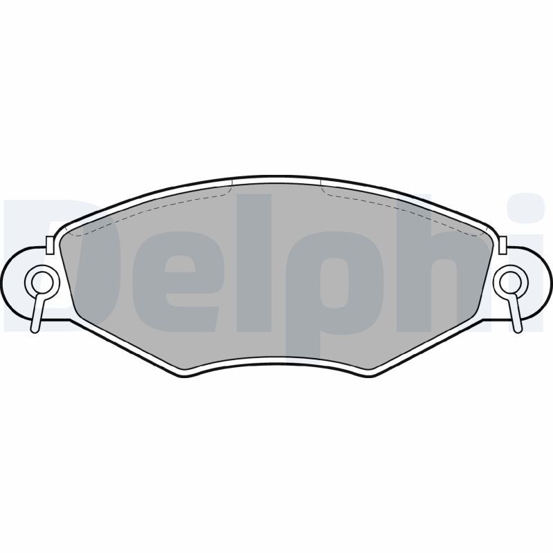 DELPHI LP1617 Brake Pad Set, disc brake