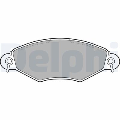 Brake Pad Set, disc brake DELPHI LP1617