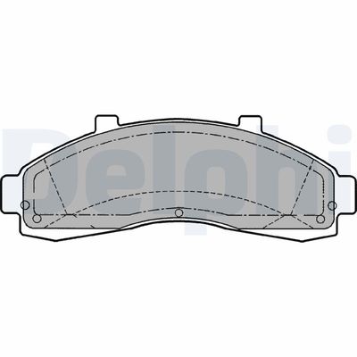 Brake Pad Set, disc brake DELPHI LP1625