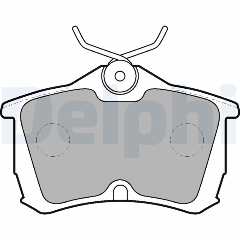 DELPHI LP1626 Brake Pad Set, disc brake