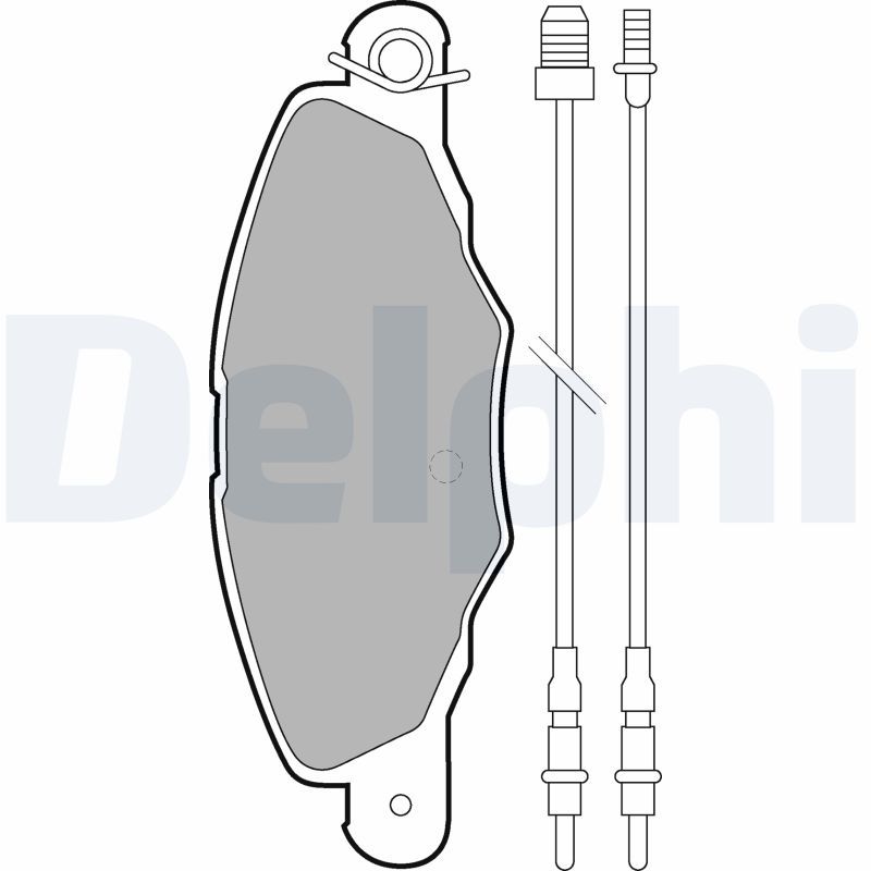 DELPHI LP1629 Brake Pad Set, disc brake
