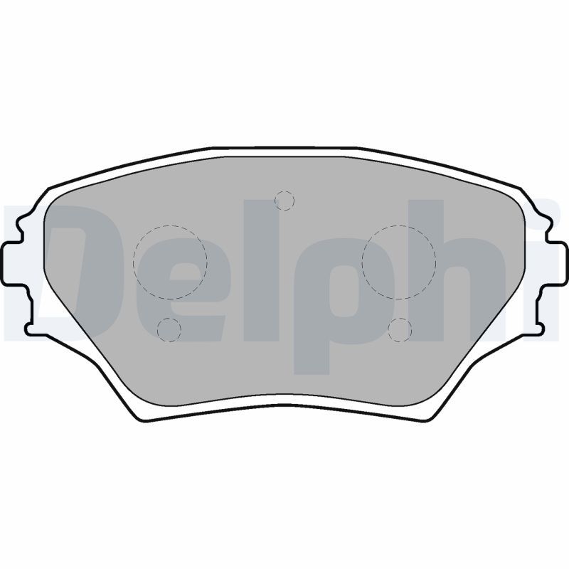 DELPHI LP1632 Brake Pad Set, disc brake