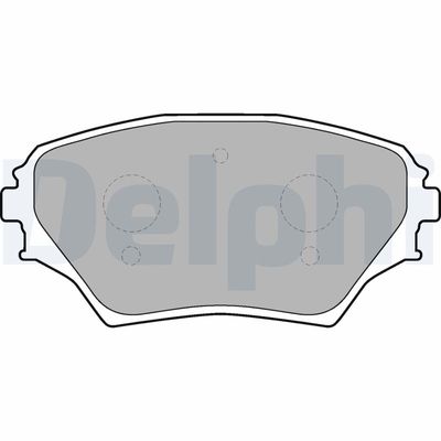 Brake Pad Set, disc brake DELPHI LP1632