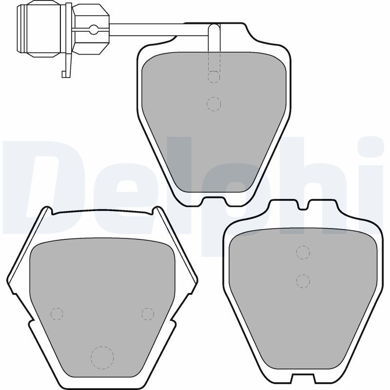 DELPHI LP1633 Brake Pad Set, disc brake