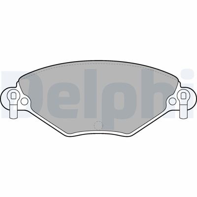 Brake Pad Set, disc brake DELPHI LP1654