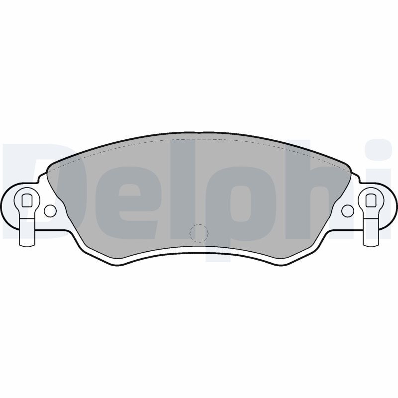 DELPHI LP1656 Brake Pad Set, disc brake