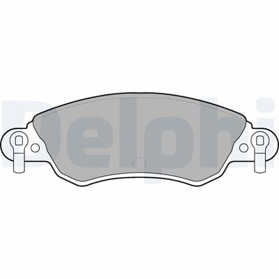 Brake Pad Set, disc brake DELPHI LP1656