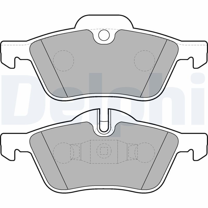 DELPHI LP1657 Brake Pad Set, disc brake