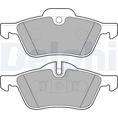 Brake Pad Set, disc brake DELPHI LP1657