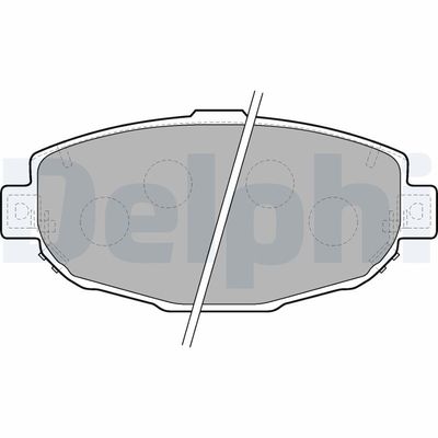 Brake Pad Set, disc brake DELPHI LP1661