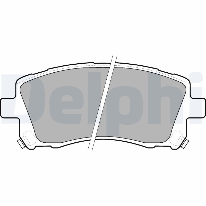 DELPHI LP1663 Brake Pad Set, disc brake