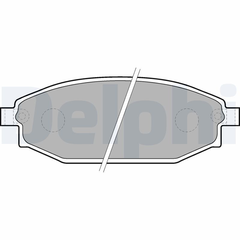 DELPHI LP1665 Brake Pad Set, disc brake