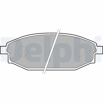 Brake Pad Set, disc brake DELPHI LP1665