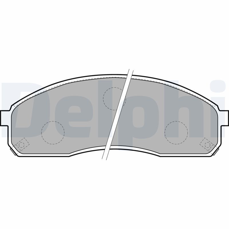 DELPHI LP1671 Brake Pad Set, disc brake