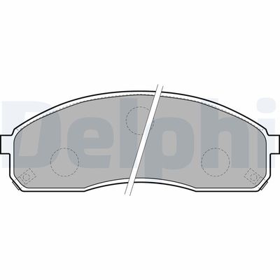 Brake Pad Set, disc brake DELPHI LP1671